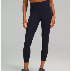 NWOT Lululemon Wunder Train High-Rise Leggings NAVY BLUE